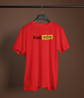 Bad Tameez Unisex Red Round Neck T-Shirt | Desi Graphic
